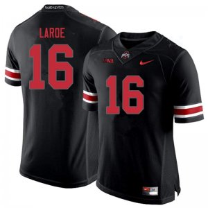 Men's Ohio State Buckeyes #16 Jagger LaRoe Blackout Nike NCAA College Football Jersey Stock UDS4144LS